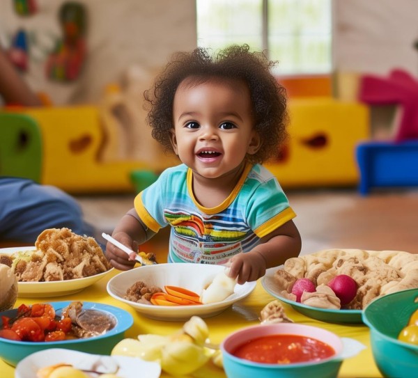 一岁三个月的小孩一天可以吃3-4餐，每餐大约1-2克的辅食，可以选择鸡蛋、瘦肉 Sucheria（山药粉）、香蕉、番茄等，同时增加水果和蔬菜的摄入，保持饮食比例均衡，适量运动，注意食物卫生和安全。